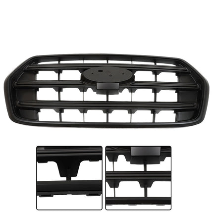 Findmall Front Grille Upper Matte Black Straight Trim Style Replacement for Transit T150 2020-2022