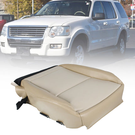 Findmall Driver Side Bottom Leatherette Seat Cover Tan For 06-08 Ford Explorer