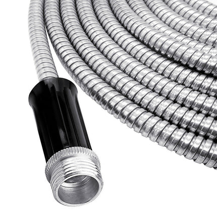 findmall Stainless Steel Garden Hose with Nozzle – Flexible, Kink-Free, Rust-Proof Heavy Duty Metal Water Hose