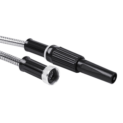 findmall Stainless Steel Garden Hose with Nozzle – Flexible, Kink-Free, Rust-Proof Heavy Duty Metal Water Hose