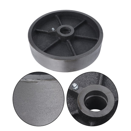 Findmall 1 Pack 8" Steel & Cast Iron Caster Wheel, Heavy Duty Industrial Wheel with Roller Bearing, 1300 LB Capacity Replacement Wheel for Workbenches & Platform Trucks