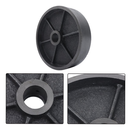 Findmall 1 Pack 8" Steel & Cast Iron Caster Wheel, Heavy Duty Industrial Wheel with Roller Bearing, 1300 LB Capacity Replacement Wheel for Workbenches & Platform Trucks