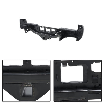 Findmall Black Rear Step Bumper for 2016-2023 Toyota Tacoma, TO1103134