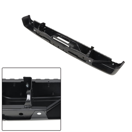 Findmall Black Rear Step Bumper for 2004-2015 Nissan Titan, NI1103117
